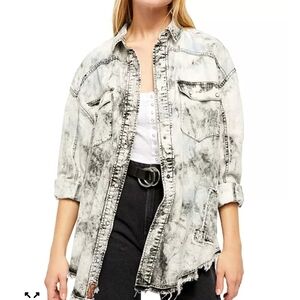 Free People Lovestruck washed shirt NWOT